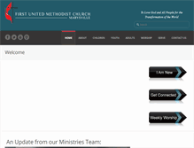Tablet Screenshot of marysvillefumc.org